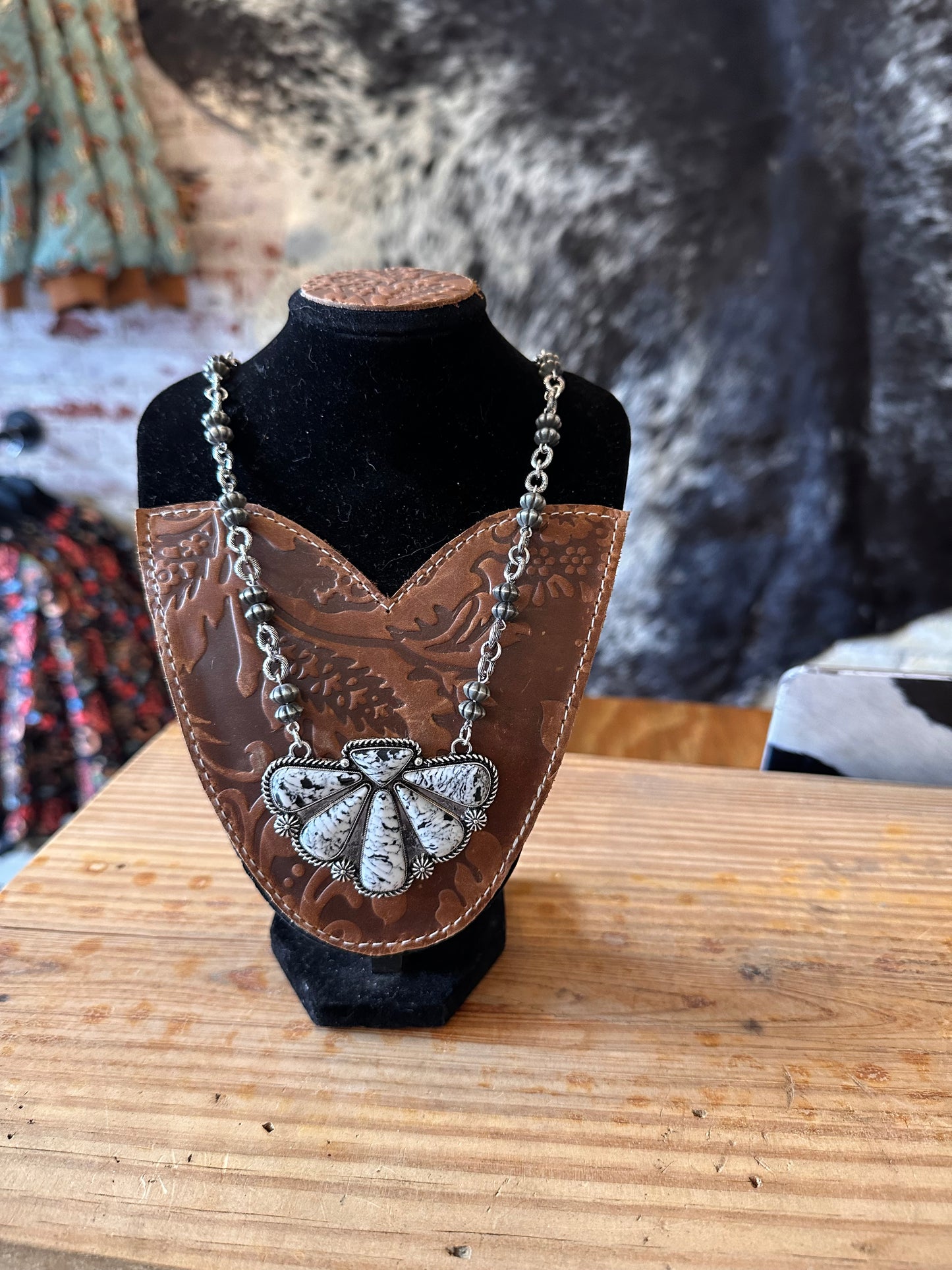 Desert Fan Statement Necklace