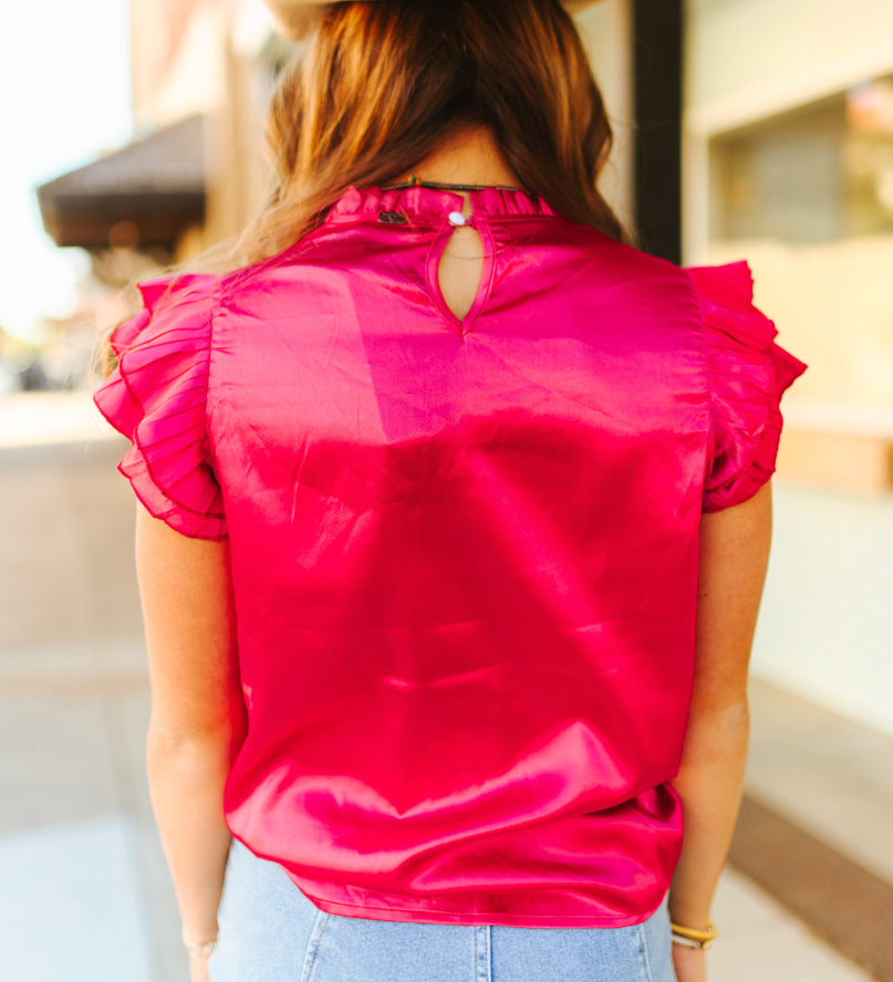 Rodeo Rose Ruffle Blouse