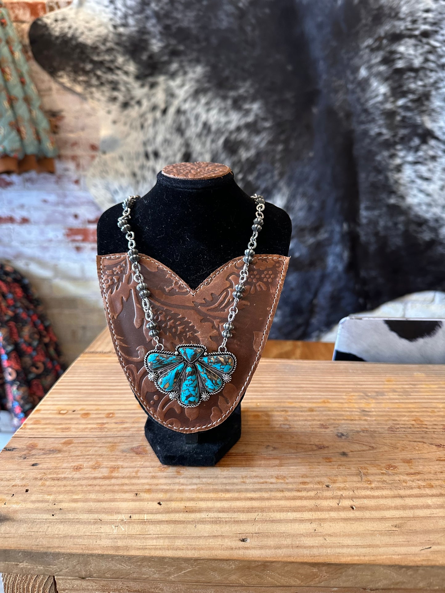 Desert Fan Statement Necklace