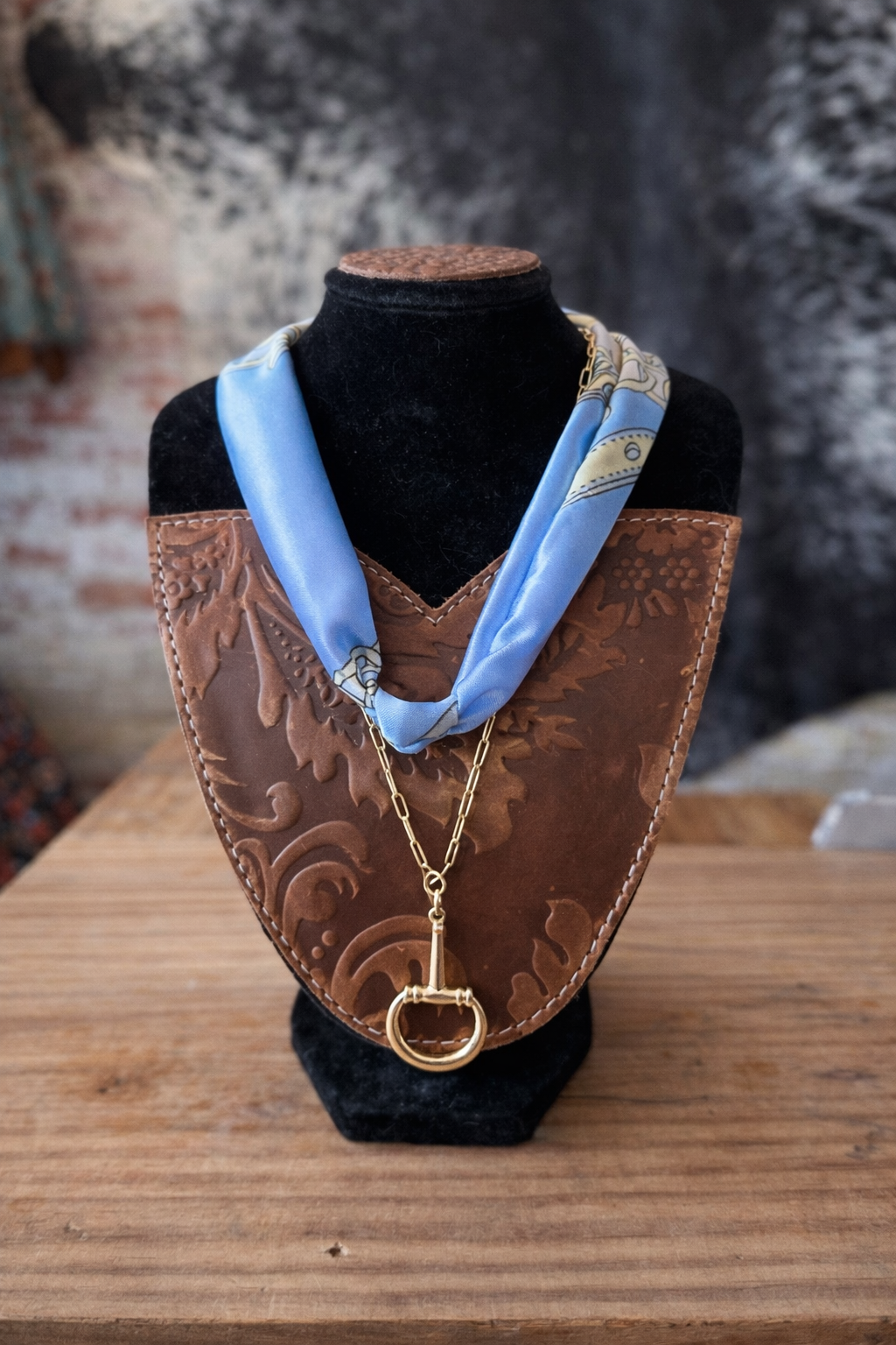 Blue Sky Ranch Scarf Necklace