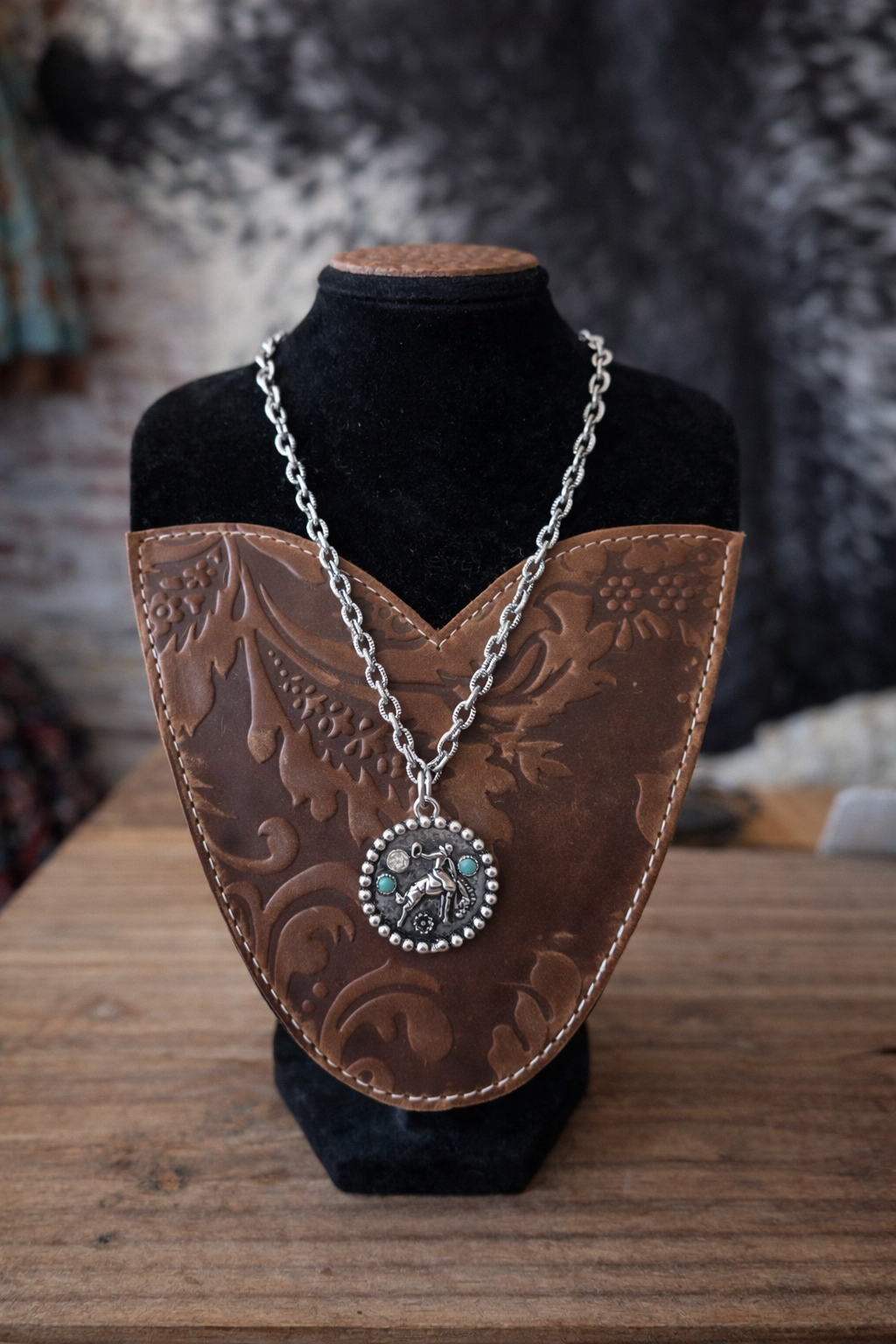 Rodeo Moon Medallion Necklace