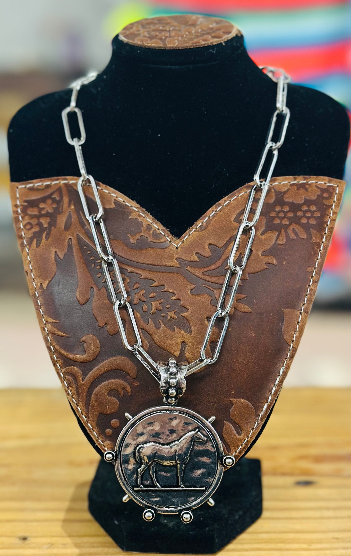 Ranch Rider Medallion Necklace