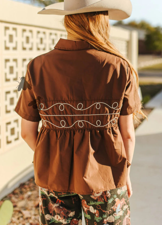LOOPTY LOU S/S *CHOCOLATE