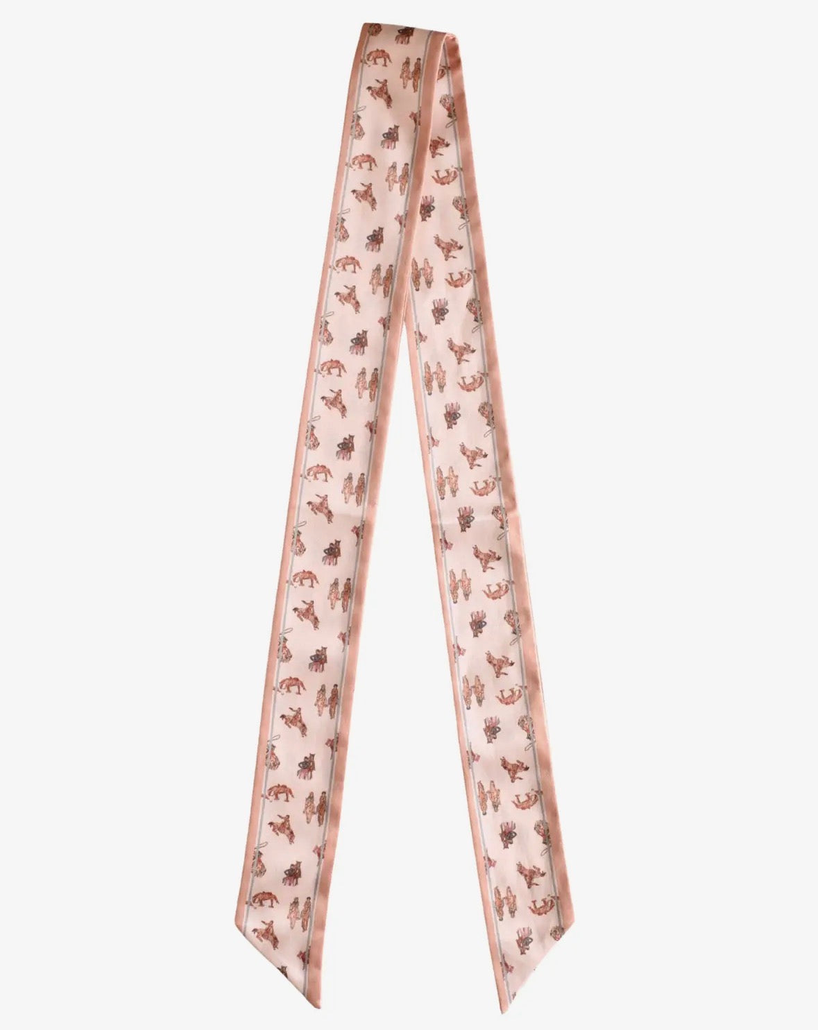 Saddle Club Silk Western Cowgirl Twilly Scarf
