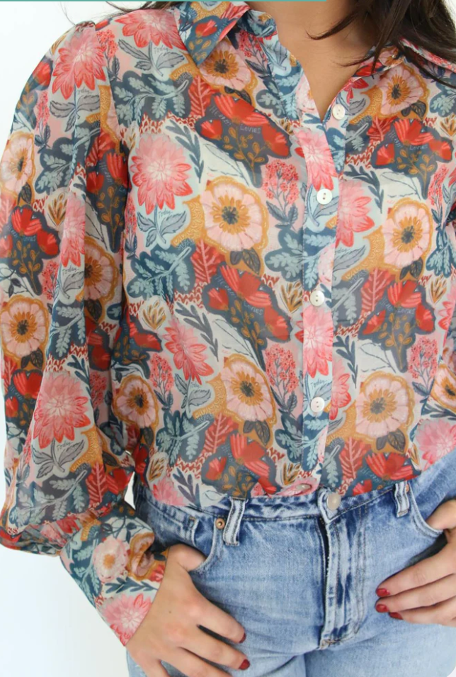 The Vintage Poppy Blouse