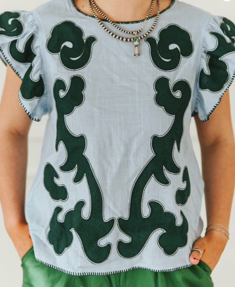Jade Outlaw Blouse