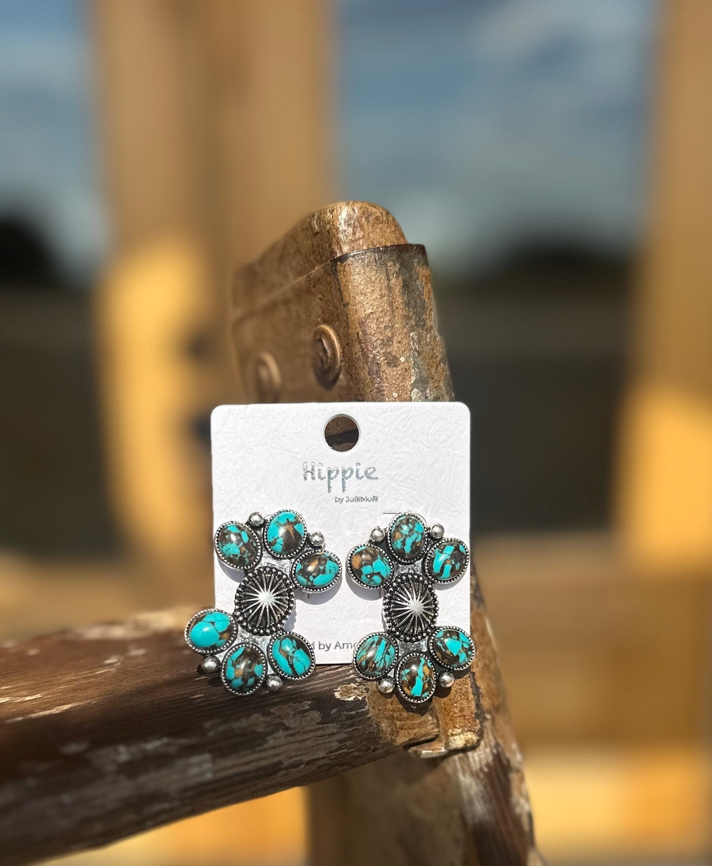 Desert Star Concho Earrings