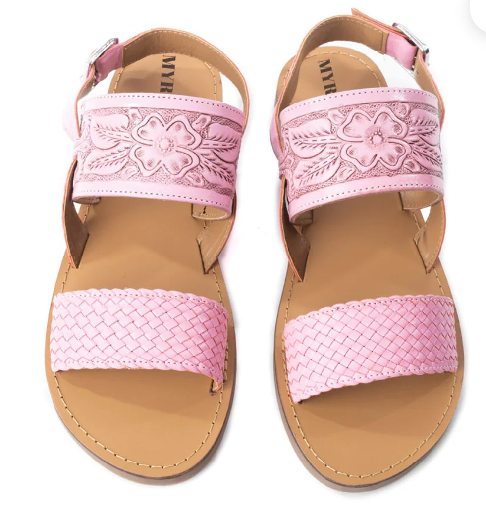 Desert Bloom Pink Sandals