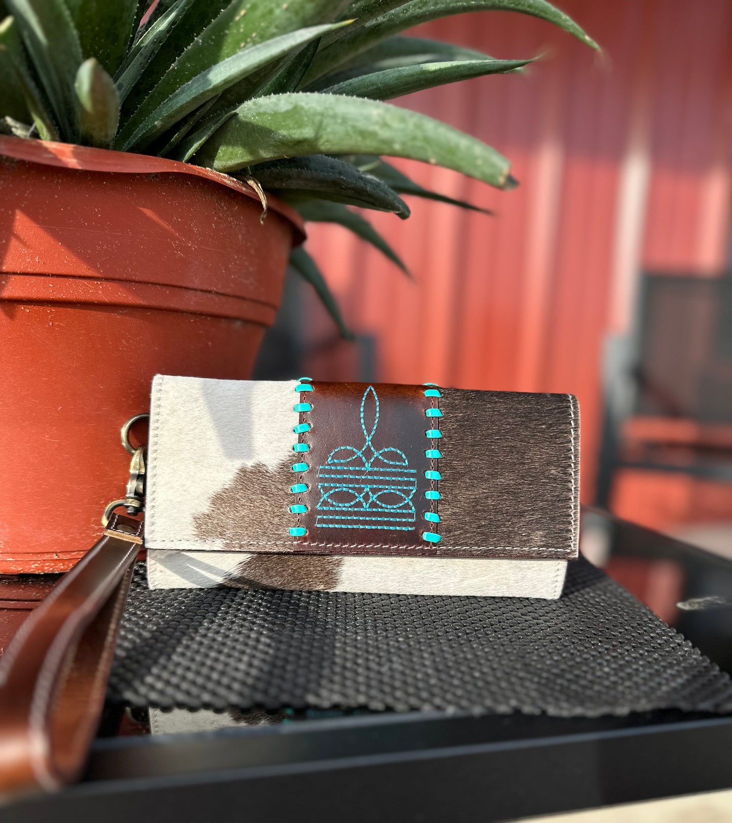 Turquoise Trails Wristlet