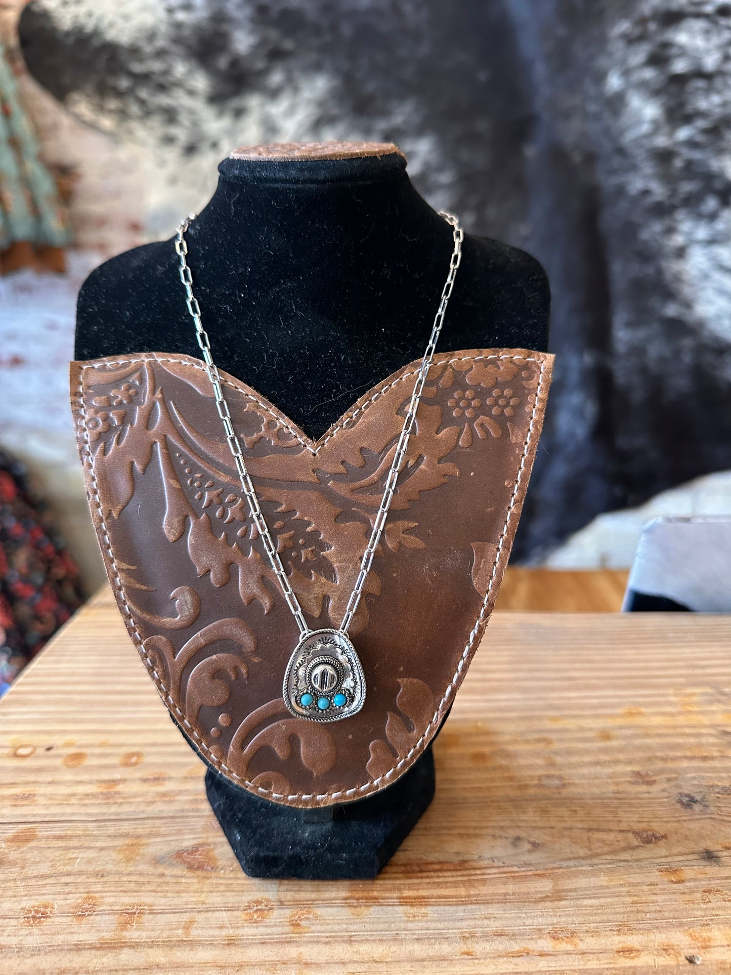The Prairie Hat Pendant Necklace