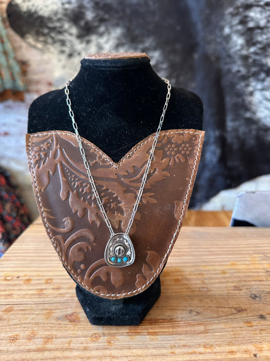 The Prairie Hat Pendant Necklace