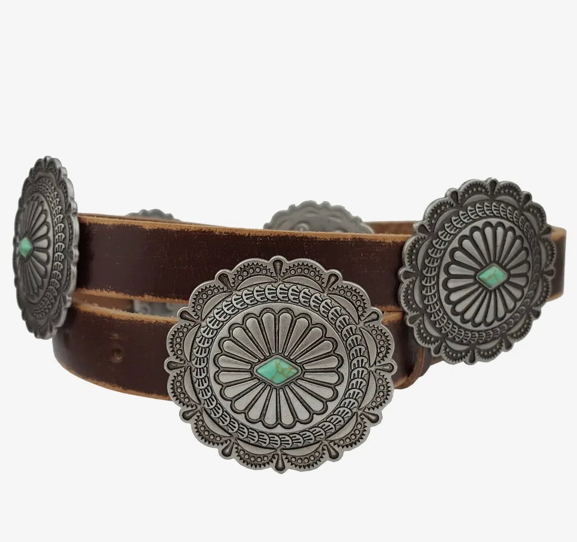 High Desert Turquoise Concho Belt