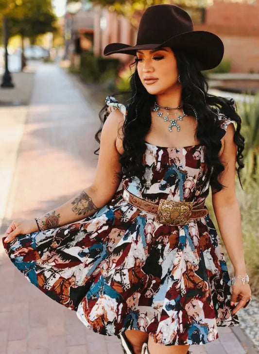 Runaway Ranch Tapestry Dress