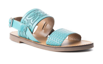 Desert Bloom Turquoise Sandals