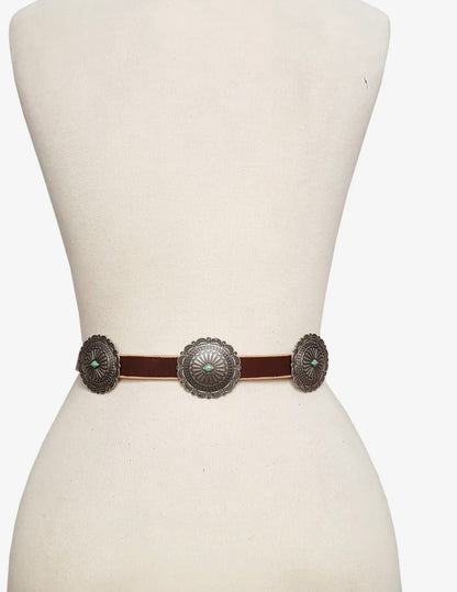 High Desert Turquoise Concho Belt