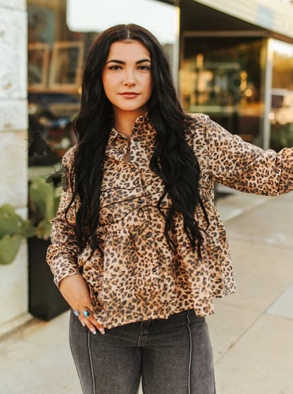Loopty Lou L/S *Leopard