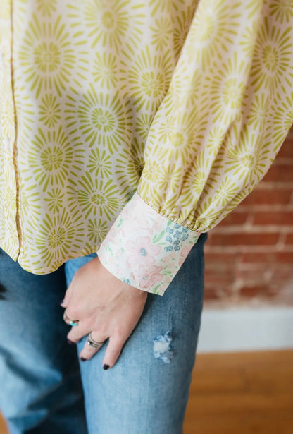 Blush Prairie Patchwork Top