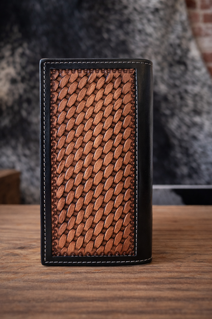 High Plains Beaded Leather Wallet