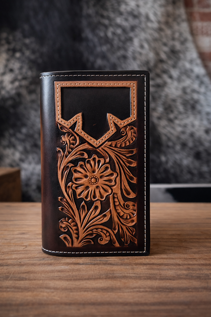 Lone Star Tooled Long Wallet