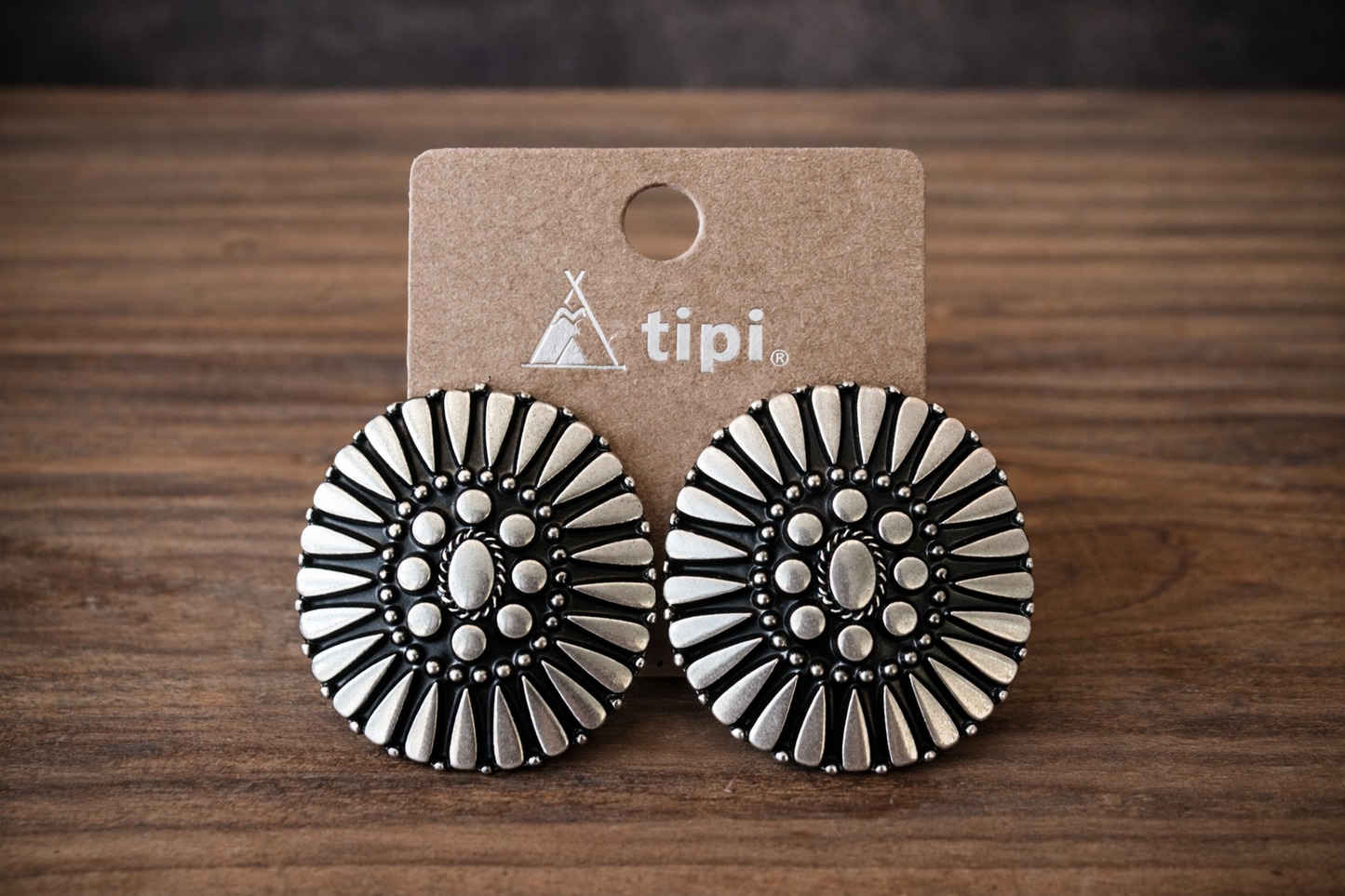 Canyon Sun Concho Stud Earrings