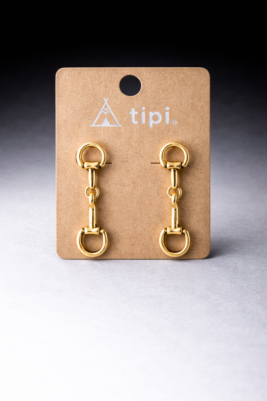 Ranch Link Horse Bit Drop Earrings