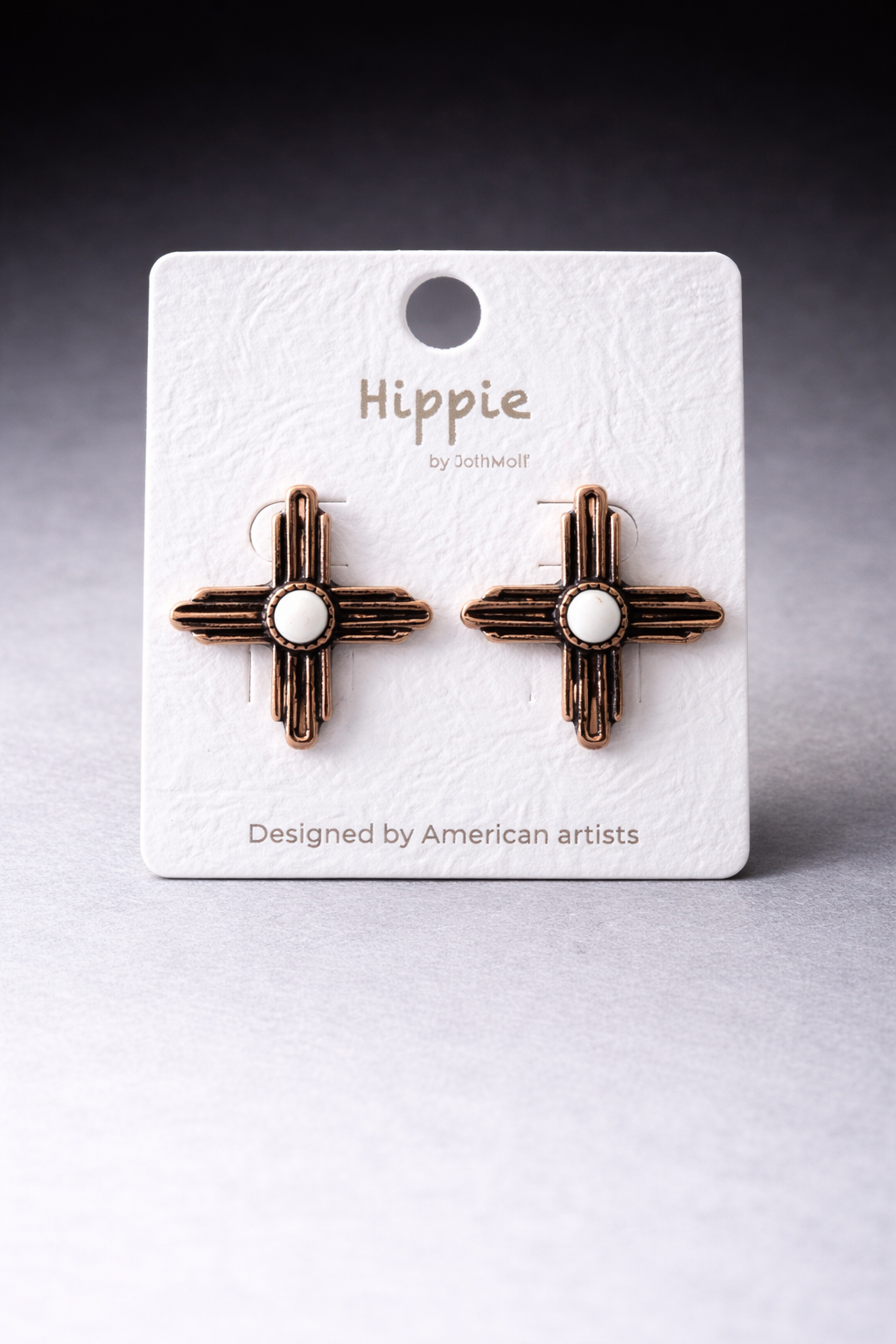 High Plains Cross Stud Earrings