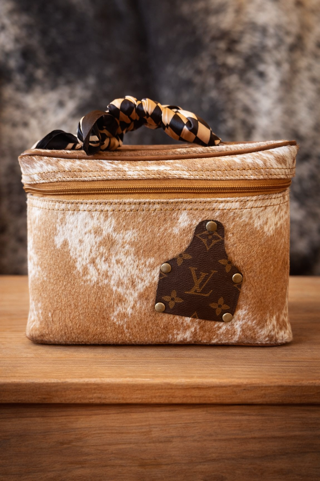 The Ranch Heiress Cowhide Train Case