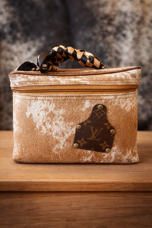 The Ranch Heiress Cowhide Train Case