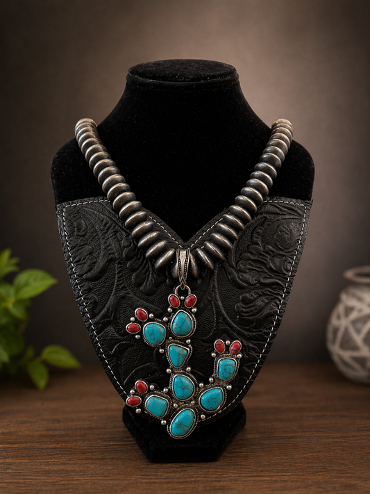Prickly Bloom Cactus Necklace