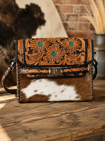 The Turquoise Bloom Crossbody