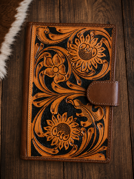 The Sunflower Saddle Wallet