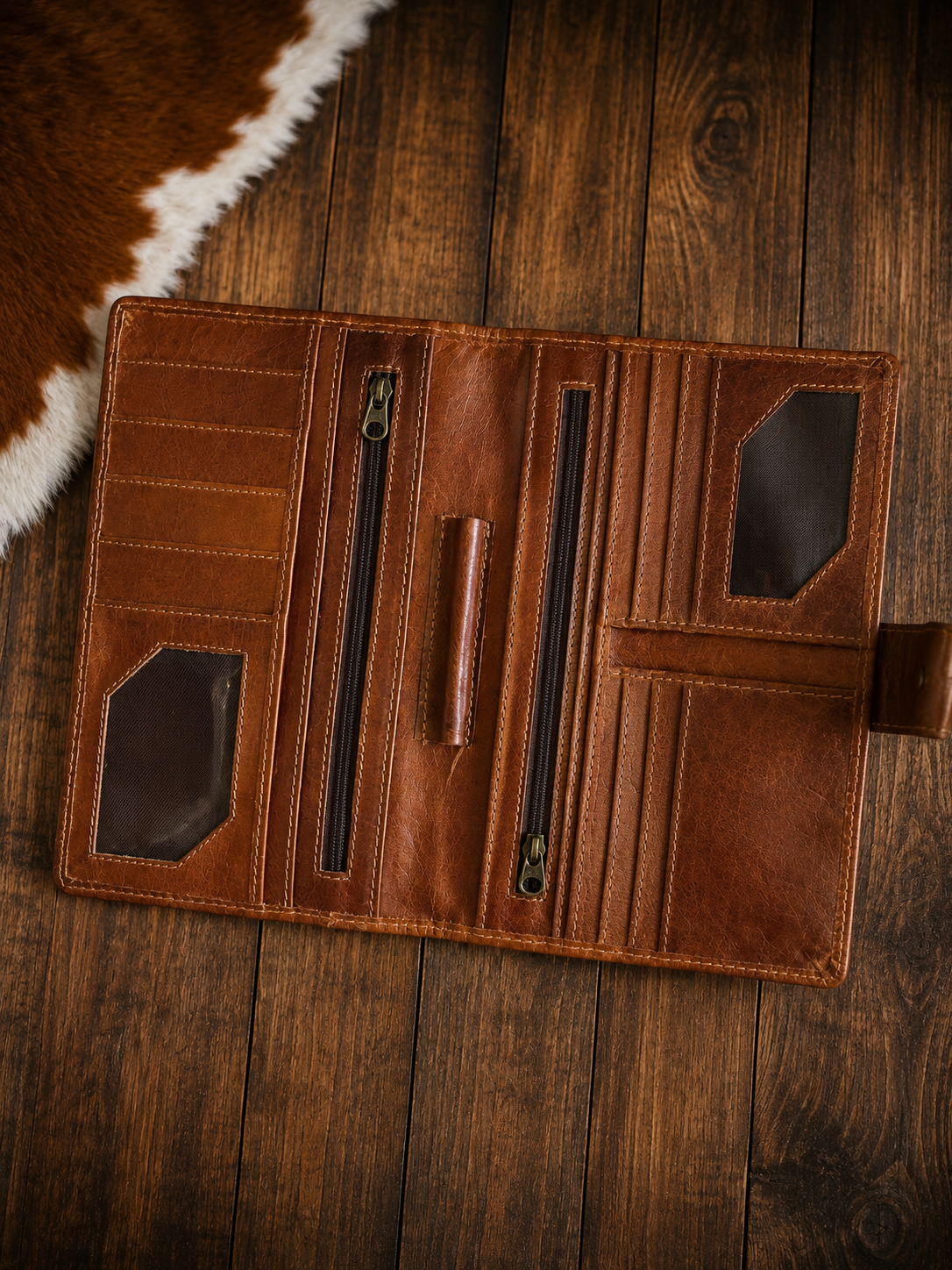 The Sunflower Saddle Wallet