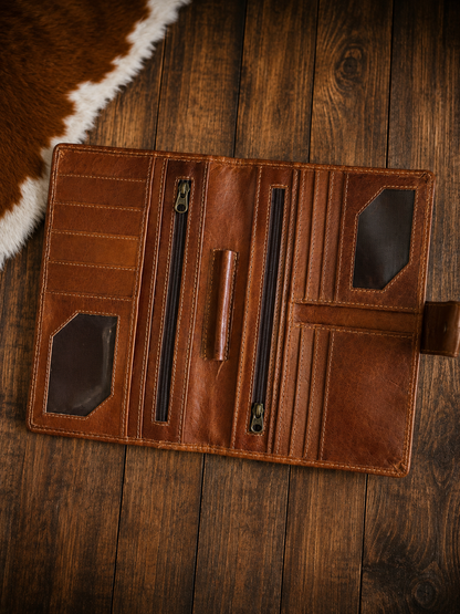 The Sunflower Saddle Wallet