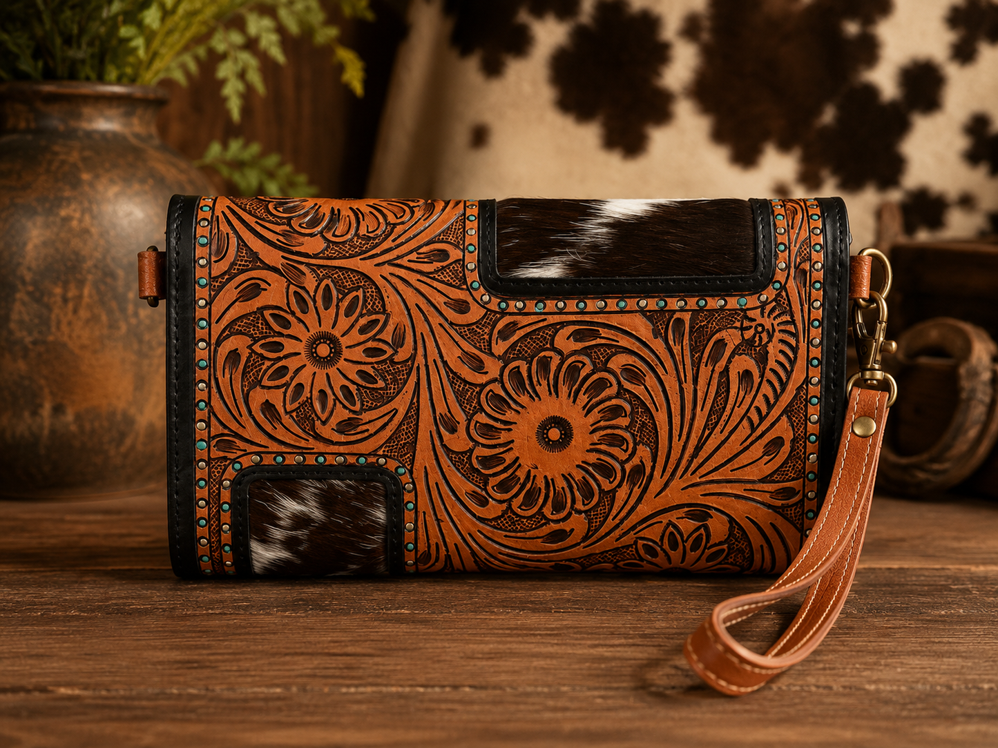 Western Willow Crossbody Wallet