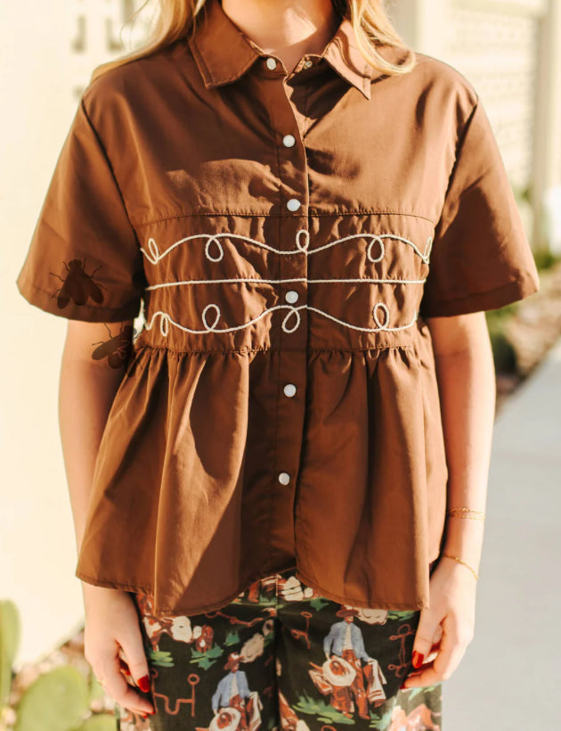 LOOPTY LOU S/S *CHOCOLATE