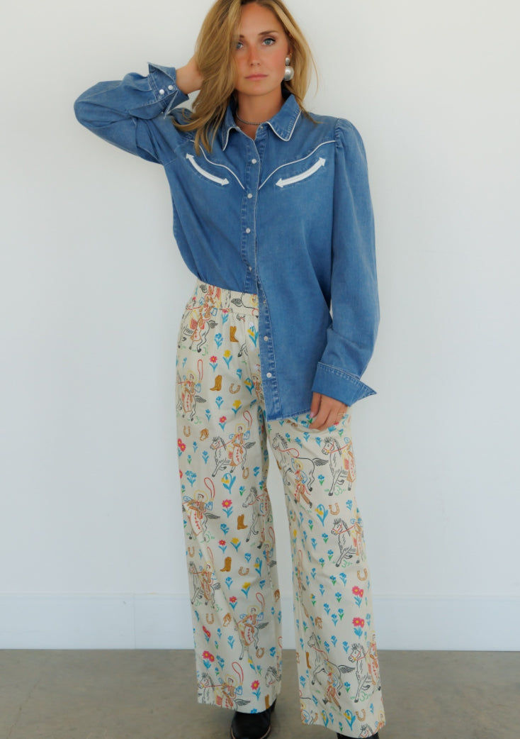 Arrow Ridge Denim Snap