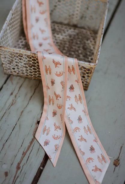 Saddle Club Silk Western Cowgirl Twilly Scarf