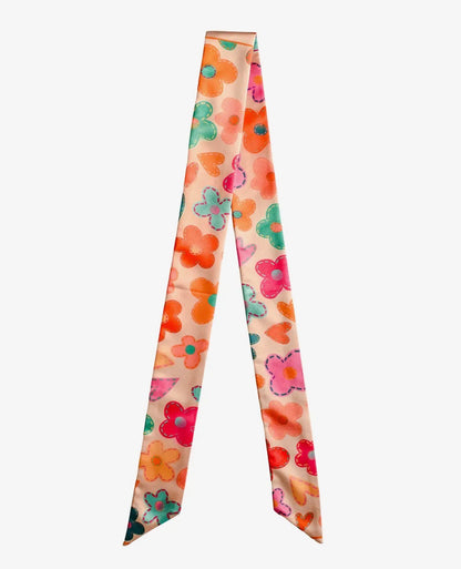 Spring Patchwork Florals Western Twilly Scarf