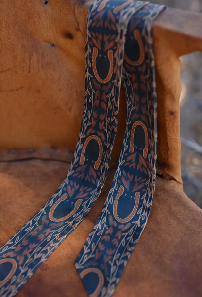 Western Harvest in Deep Juniper Twilly Scarf