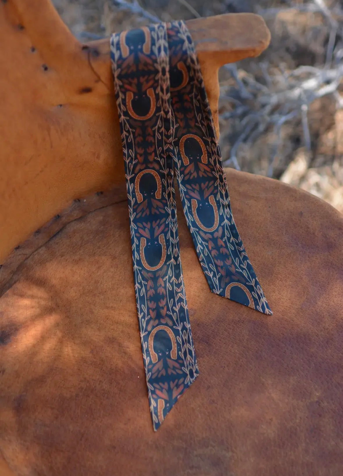 Western Harvest in Deep Juniper Twilly Scarf