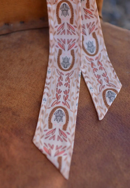 Western Harvest in Dusty Rose Twilly Cowgirl Scarf