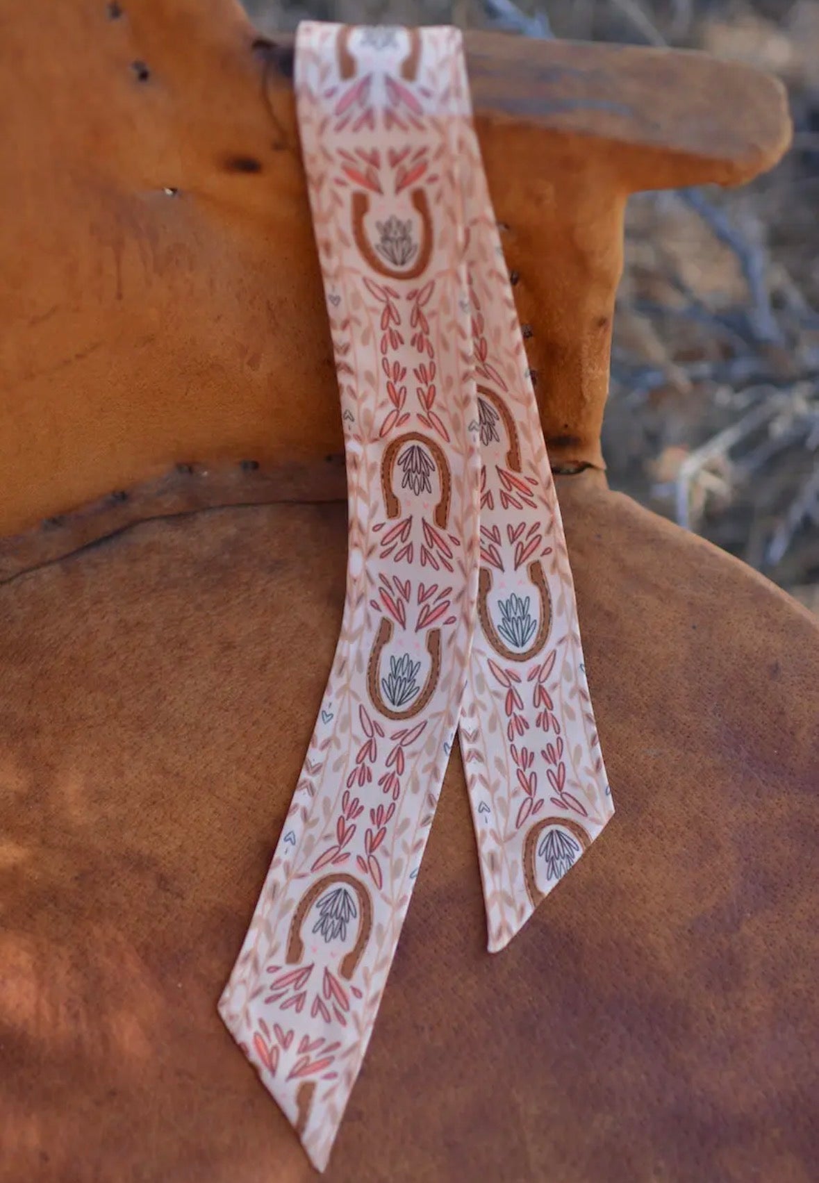 Western Harvest in Dusty Rose Twilly Cowgirl Scarf