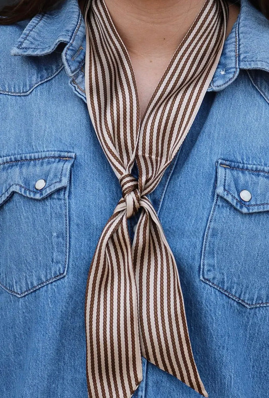 SADDLE STRIPE TWILLY