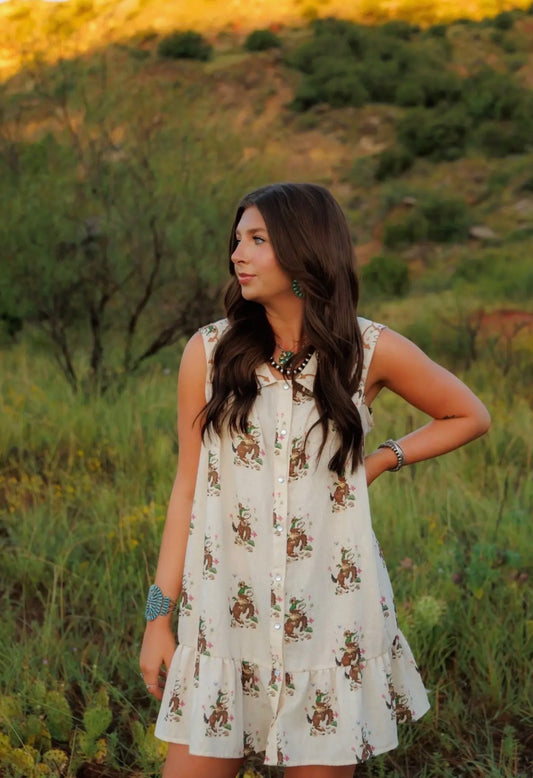 The Saddle Up Buttercup Dress