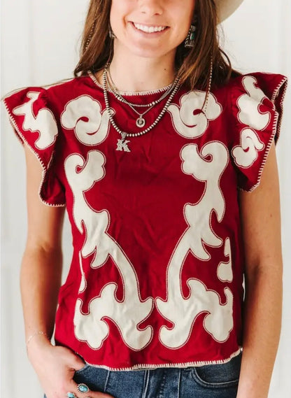 Red Outlaw Blouse
