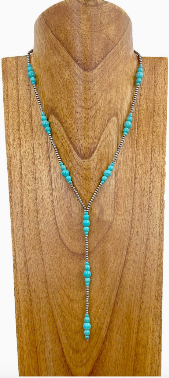 Navajo Pearl "Y" Shape Necklace