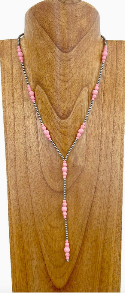 Navajo Pearl "Y" Shape Necklace