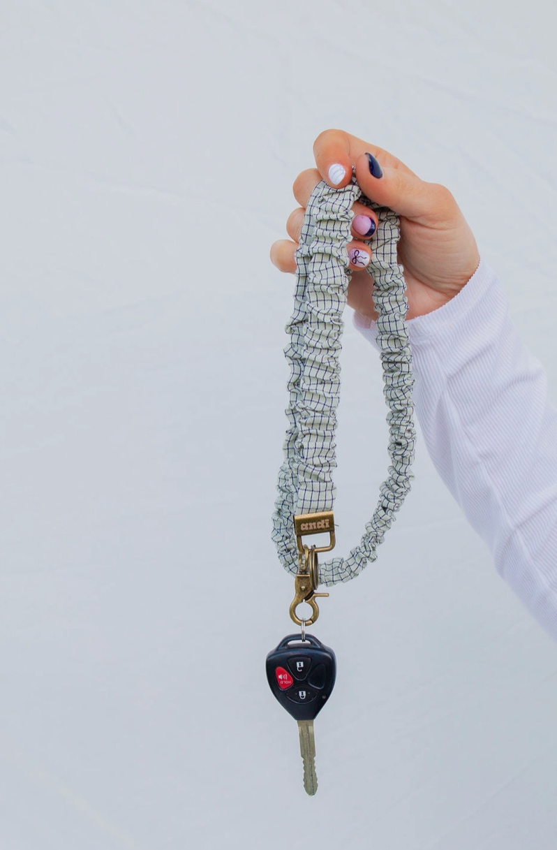 Pistachio Grid Lanyard