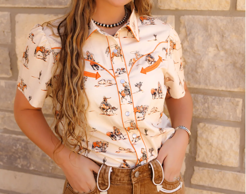 Western Thing Arrow Pearl Snap