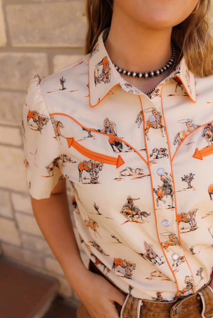 Western Thing Arrow Pearl Snap